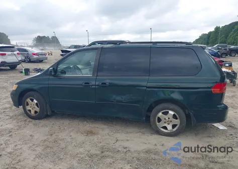 2001 Honda Odyssey Ex из США, поврежденный, VIN 2HKRL18651H586745